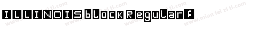 ILLINOIS block Regular字体转换